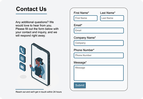 Contact section layout chunk